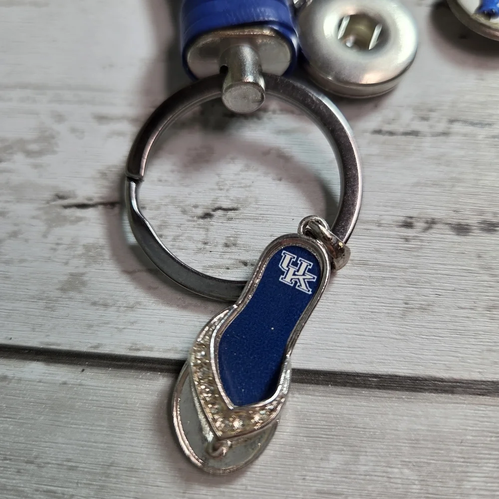 Blue Braided Keychain with UK Logo